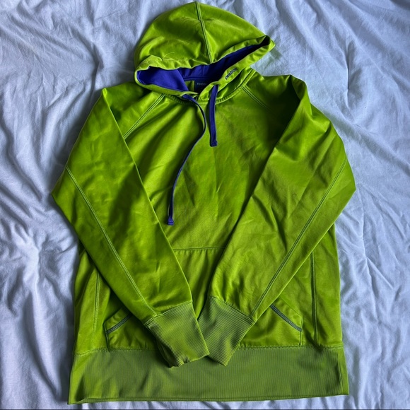 Reebok Tops - SOLD Reebok Green and Purple Hoodie